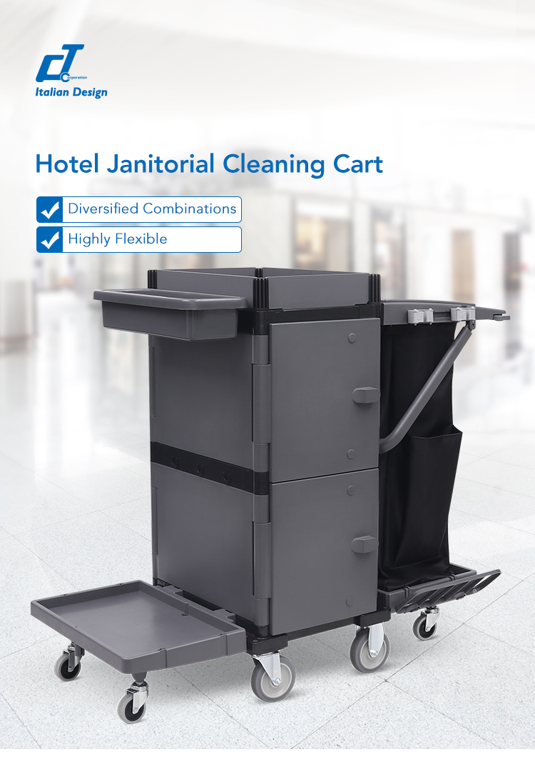 CT Janitorial Cart-Basic - Cleanic Cleaning Equipment